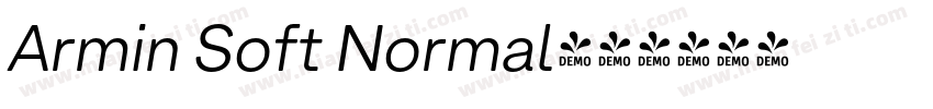 Armin Soft Normal字体转换